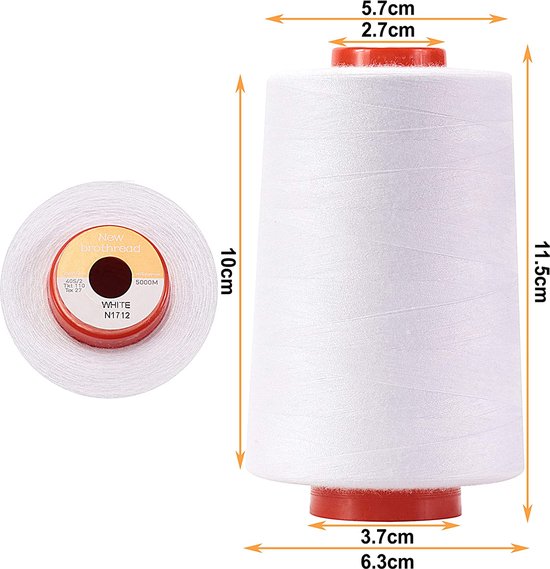 Fil à coudre polyester - 5000 mètres - SR gamme de coloris fils 5000 metres  0259F Blanc cassé