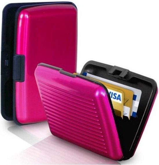 New Age Devi - Premium Creditcardhouder \- Alu Pasjeshouder \- Aluminium \- Roze/Pink