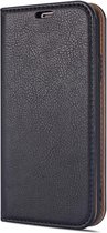 Samsung Galaxy M20 Rico Vitello Magnetische Wallet case/book case/hoesje kleur Zwart