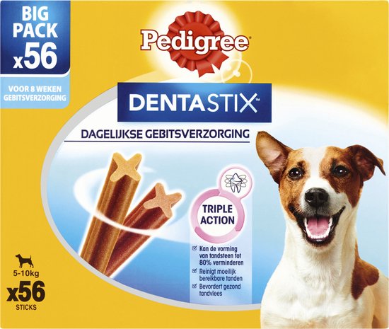 Pedigree Dentastix Kauwstaven - Gebitsverzorgende Hondensnacks - Mini - 56 stuks - Pedigree