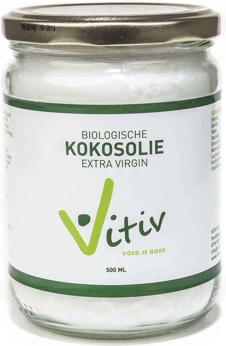 Vitiv Biologische Kokosolie Extra Virgin 500ML