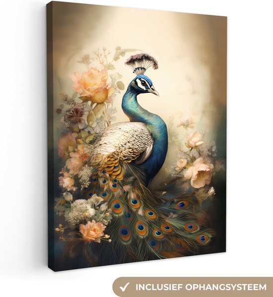 Tableau sur toile Plumes - Oiseau - Animaux Decoration murale