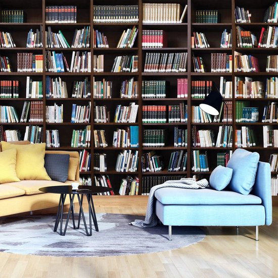 Fotobehang - Vlies Behang - Boeken in de Bibliotheek - Boekenkast - 460