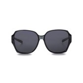 IKY EYEWEAR overzet zonnebril dames OB-1010J1-grijs-semi-transparant-glimmend