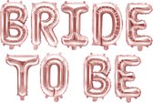 Partydeco - Folieletters Bride To Be Rose Gold