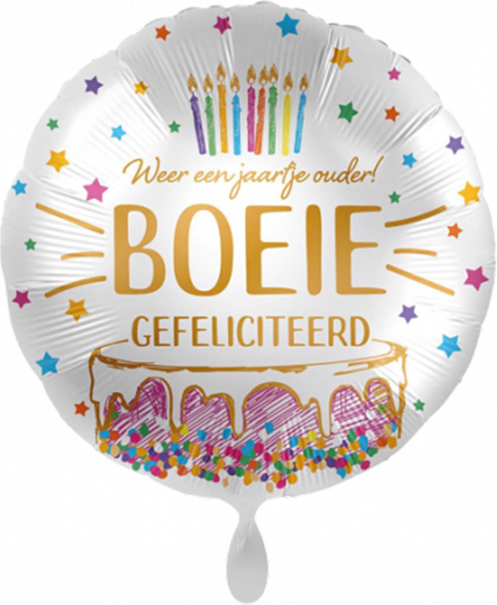 Folieballon - Gefeliciteerd – Boeie!