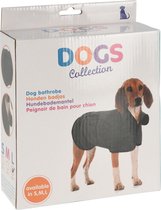 Dogs Collection - Hondenbadjas - Microovezel - Antraciet - Maat M