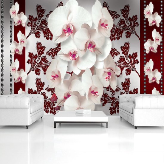 Blanc | Photomural gris, revêtement mural