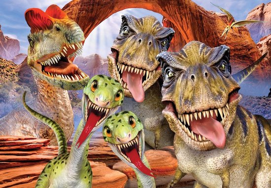 Photo Wallpaper King - Papier peint - Papier peint Papier peint photo - Dinosaures - Dinosaures - Papier peint non tissé peint intissé - 312 x 219 cm