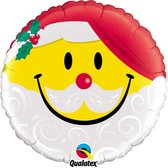 Qualatex - Folieballon Smiley Christmas (46 cm)