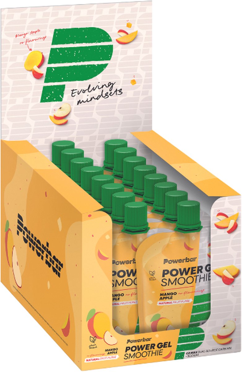 Goedkoopste Powerbar Energiegels | Powergel Smoothie | Mango Apple 16x90g