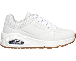 Skechers Uno Gen1 - Shimmer Away - Meisjes Sneakers - Wit