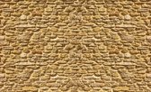 Fotobehang - Vlies Behang - Stenen Muur - 416 x 254 cm