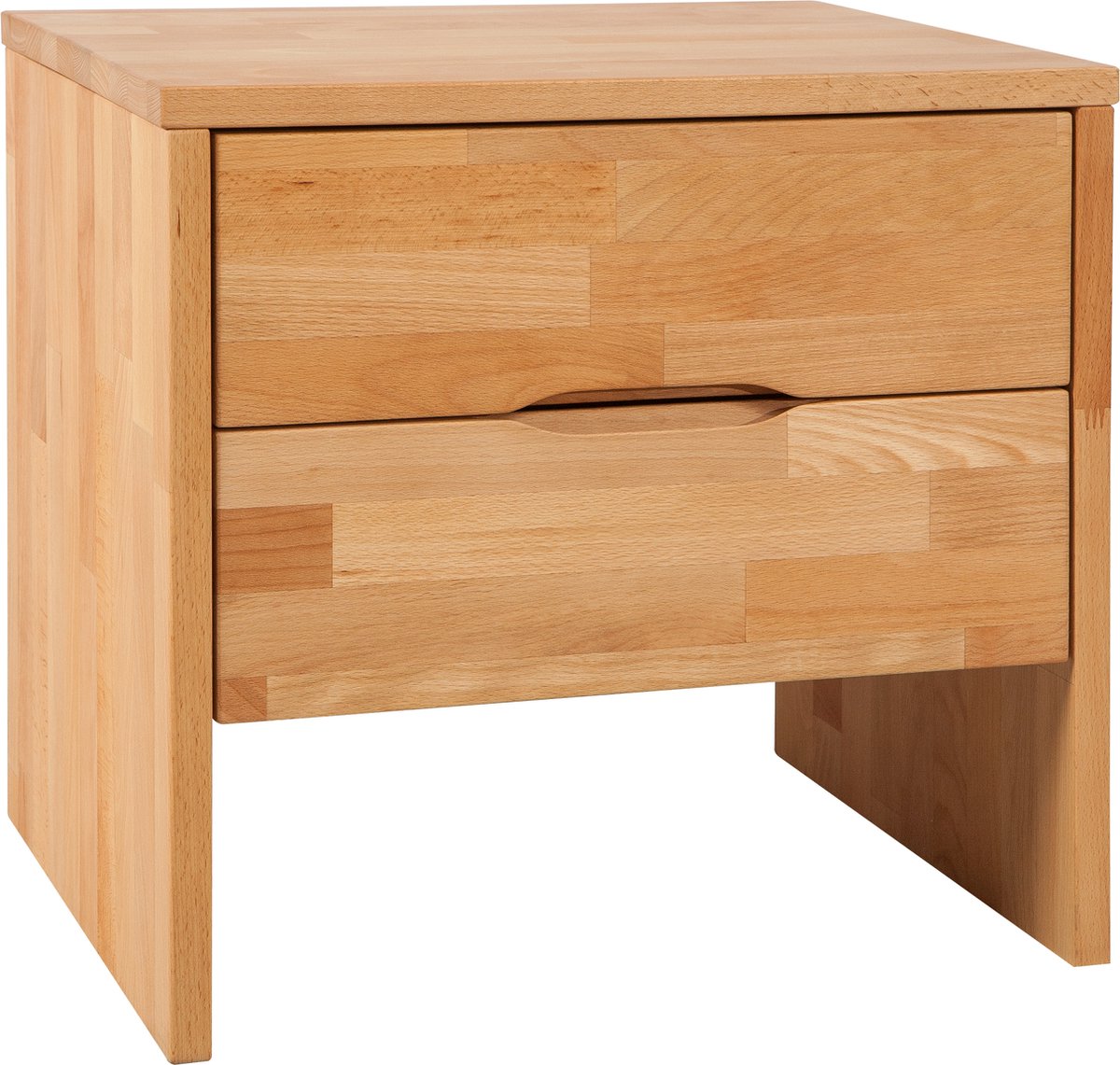 Bed Box Wonen Laag Nachtkastje Basic beuken Natuur gelakt