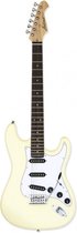 Aria STG-003SPL VW guitare électrique blanche vintage