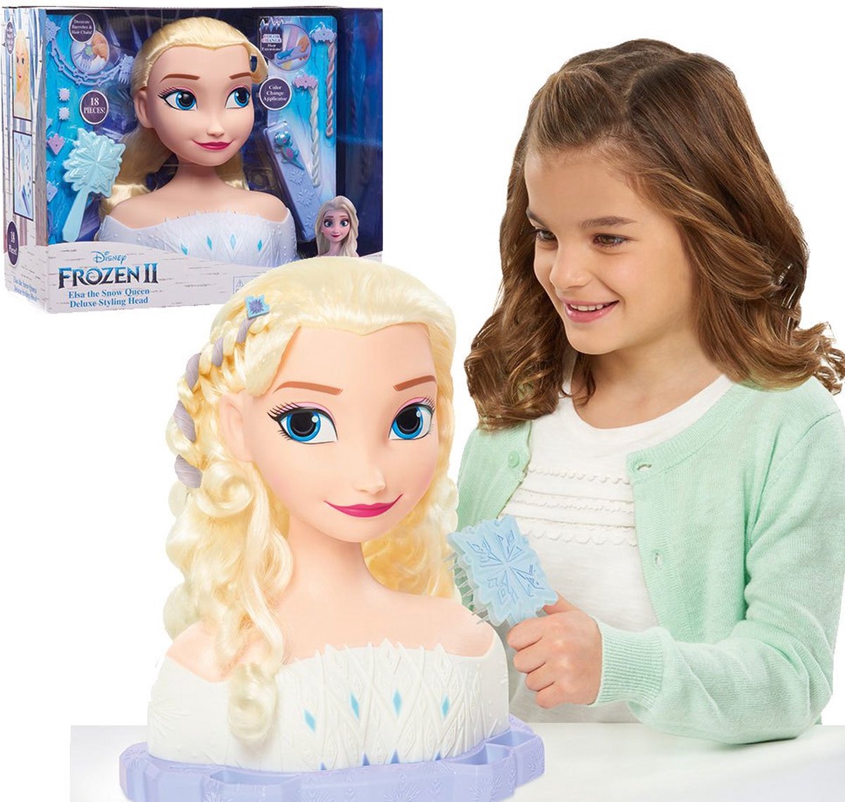 9€87 sur Tête à coiffer Deluxe Disney Princesses Frozen La Reine