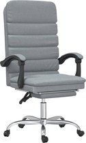 vidaXL - Kantoorstoel - massage - verstelbaar - stof - lichtgrijs