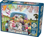 Cobble Hill puzzle 500 pieces - Country truck in spring