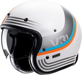 Hjc V31 Byron White Grey Mc27 Open Face Helmets S - Maat S - Helm