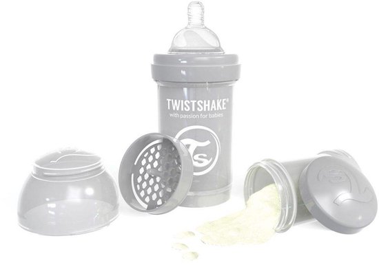 Twistshake Babyfles Antikoliek 180 Ml - Pastel Grijs van Twistshake — afbeelding 3