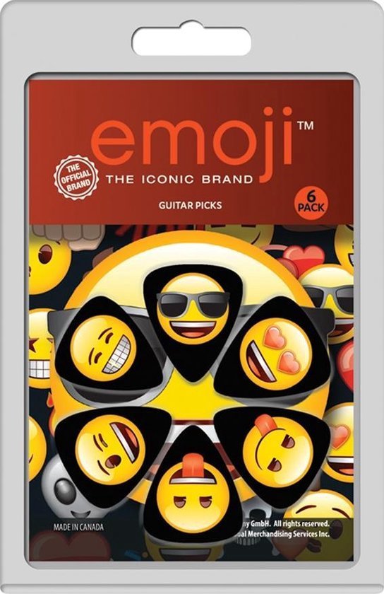 Perri's - Emoji - Plectrum - Medium 0.71 mm - 6-pack