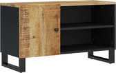 vidaXL - Tv-meubel - 80x33x46 - cm - massief - mangohout - en - bewerkt - hout