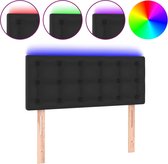 vidaXL - Hoofdbord - LED - 100x5x78/88 - cm - kunstleer - zwart