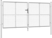 vidaXL Barrière grillagée 300 x 175 cm Acier Argenté