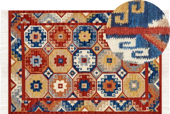 Beliani LUSARAT - Rug - Multicolor - Wol