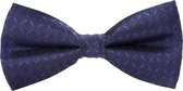 Fako FashionÂ® - Vlinderstrik - Vlinderdas - Strik - Deluxe - 12cm - Blauw Met Kruizen