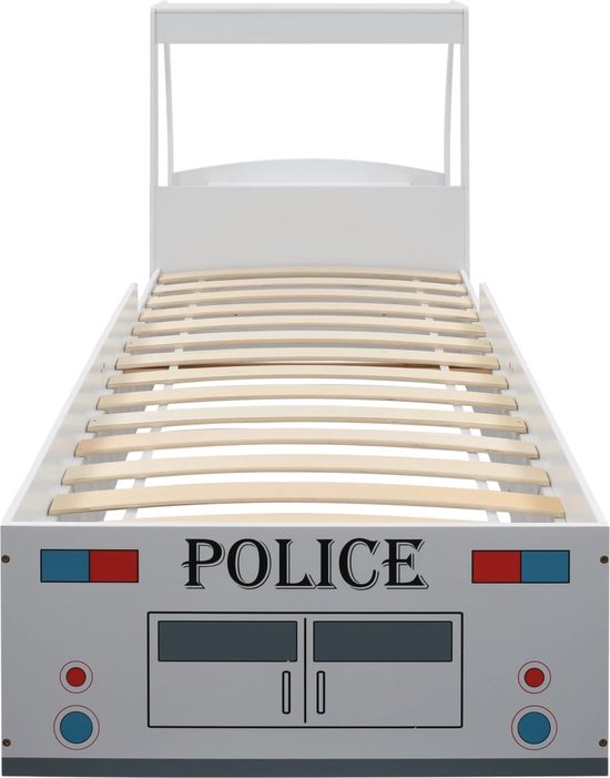 vidaXL Lit enfant pour voiture de police avec bureau 90x200 cm | bol.com