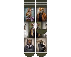 Sock My Feet - Grappige sokken heren - Maat 39-42 - Sock My Manimal - Diermens sokken - Funny Socks - Vrolijke sokken - Leuke sokken - Fashion statement - Gekke sokken - Grappige cadeaus - Socks First.