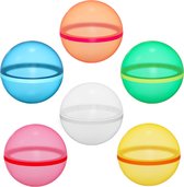 6 Ballons d'eau réutilisables - Set de combat d'eau de qualité - Sac de rangement - Ballons auto-scellants - Amusement sans fin