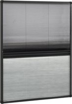 vidaXL - Raamhor - plissé - met - verduistering - 80x100 - cm - aluminium