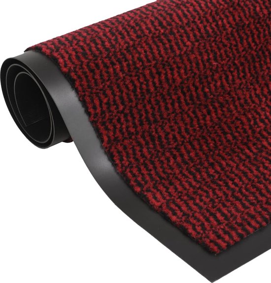 vidaXL-Droogloopmat-rechthoekig-getuft-90x150-cm-rood