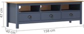 vidaXL-Tv-meubel-Hill-158x40x47-cm-massief-grenenhout-grijs