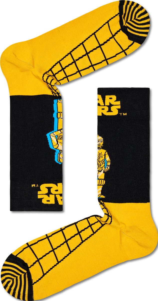 Happy Socks Calzini STAR WARS 1 Paio – Cotone, Maglia Geometrica, Regolari, Unisex - 5