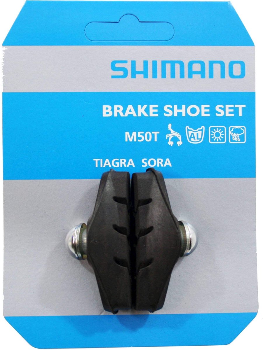 Shimano Remblokken M50t V-brake 50 X 12 Mm Zwart 2 Stuks - Shimano
