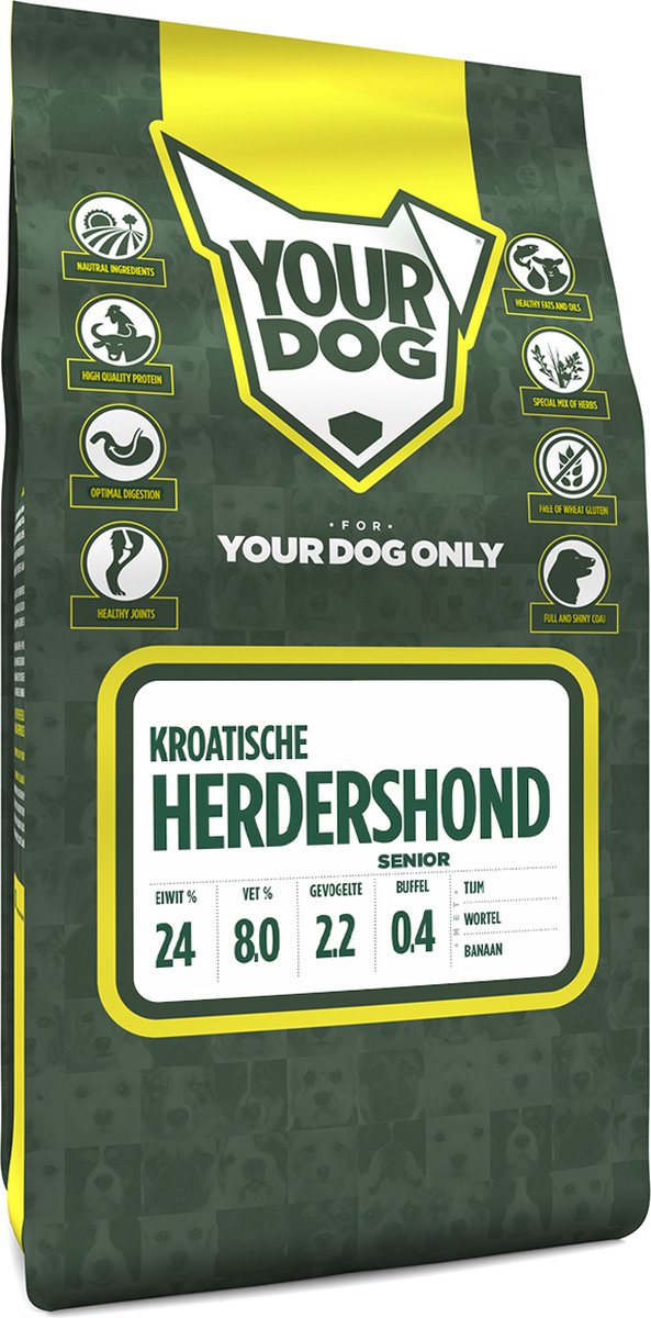 Yourdog Yourdog Kroatische herdershond Rasspecifiek Senior Hondenvoer 6kg | Hondenbrokken