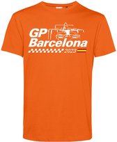 T-shirt Auto GP Barcelona 2023 | Formule 1 fan | Max Verstappen / Red Bull racing supporter | Oranje | maat 5XL