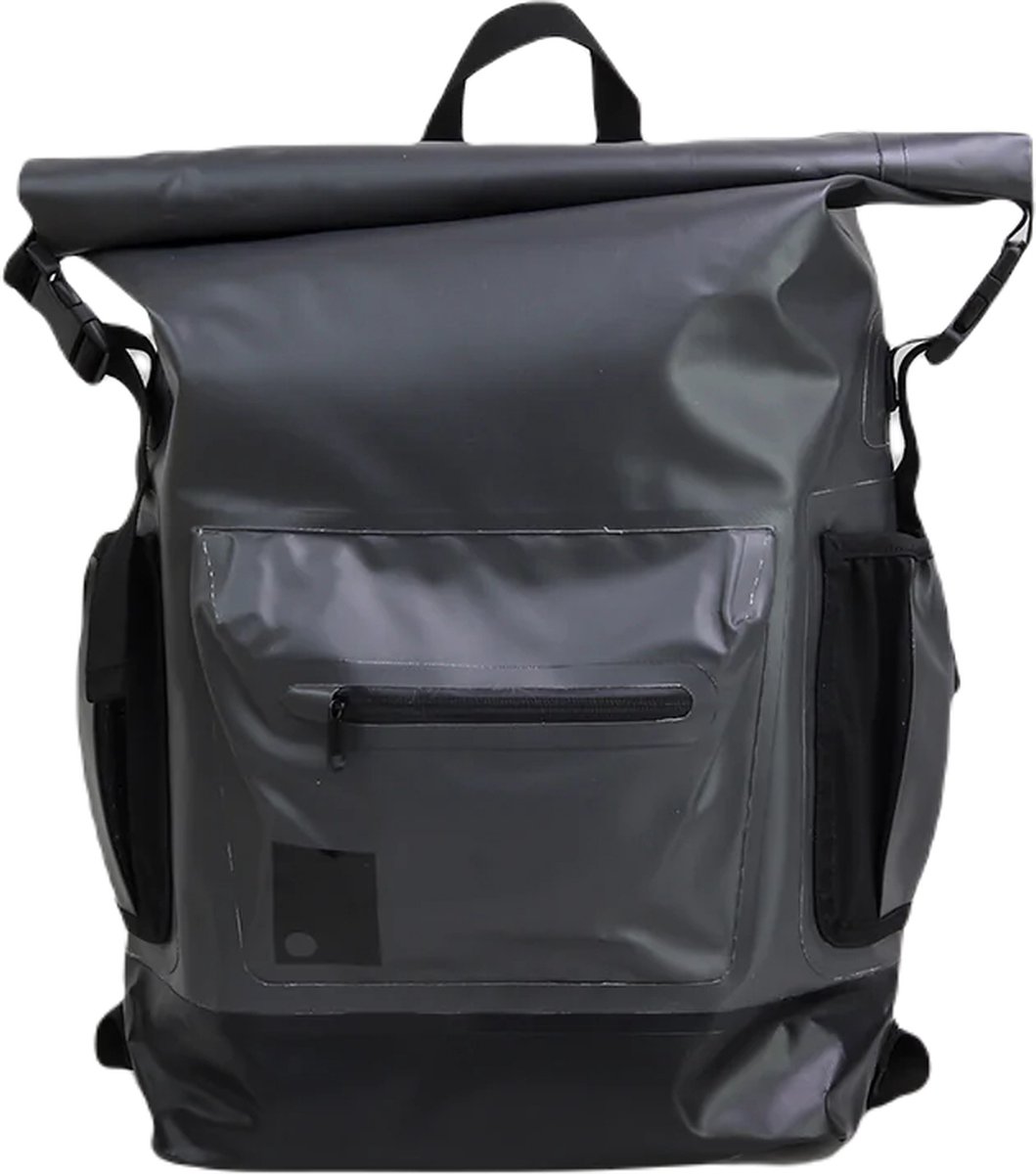 Sophos lifestyle Rol-Up Dry Bag RuckSack Charcoal met Laptop / Tablet beschermhoes
