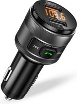 Regal Tech® Bluetooth FM Transmitter - Bluetooth Carkit - Autolader USB C - Snellader - Handsfree Bellen - Autoradio