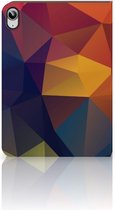 Bookcase met naam iPad (2022) 10.9 Hoesje met Standaard Polygon Color