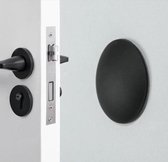 Tampon de porte de Jumada | Auto-adhésif | 2 pièces | Noir | Protection pour porte et mur | Silicones | Caoutchouc de bosse | Poignée de porte | Auto-adhésif