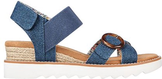 Skechers Desert Kiss Hi Sandalen Hak - blauw - Maat 38
