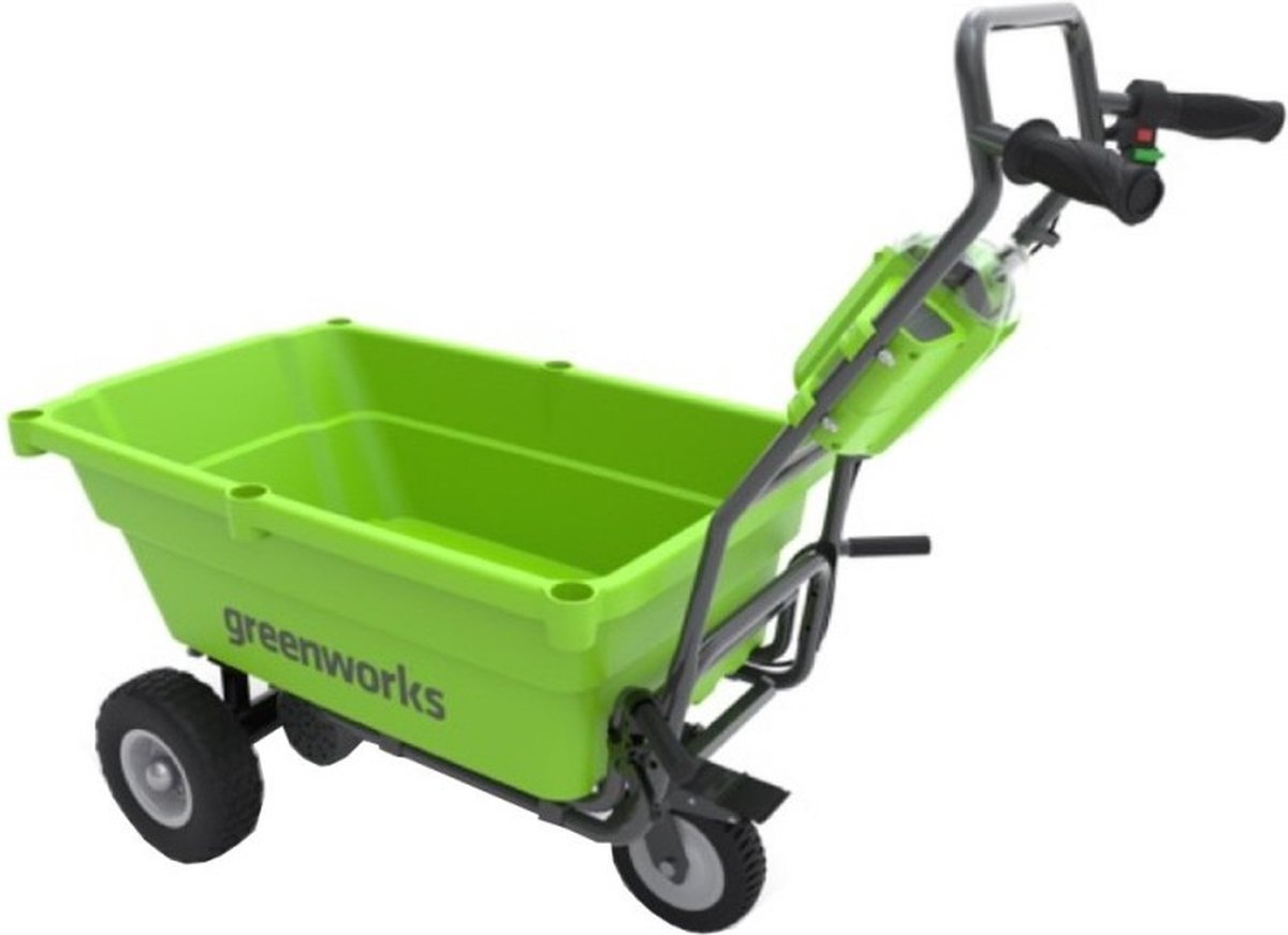 Greenworks G40GCK4 40V Brouette sans fil - avec batterie 4 Ah et chargeur