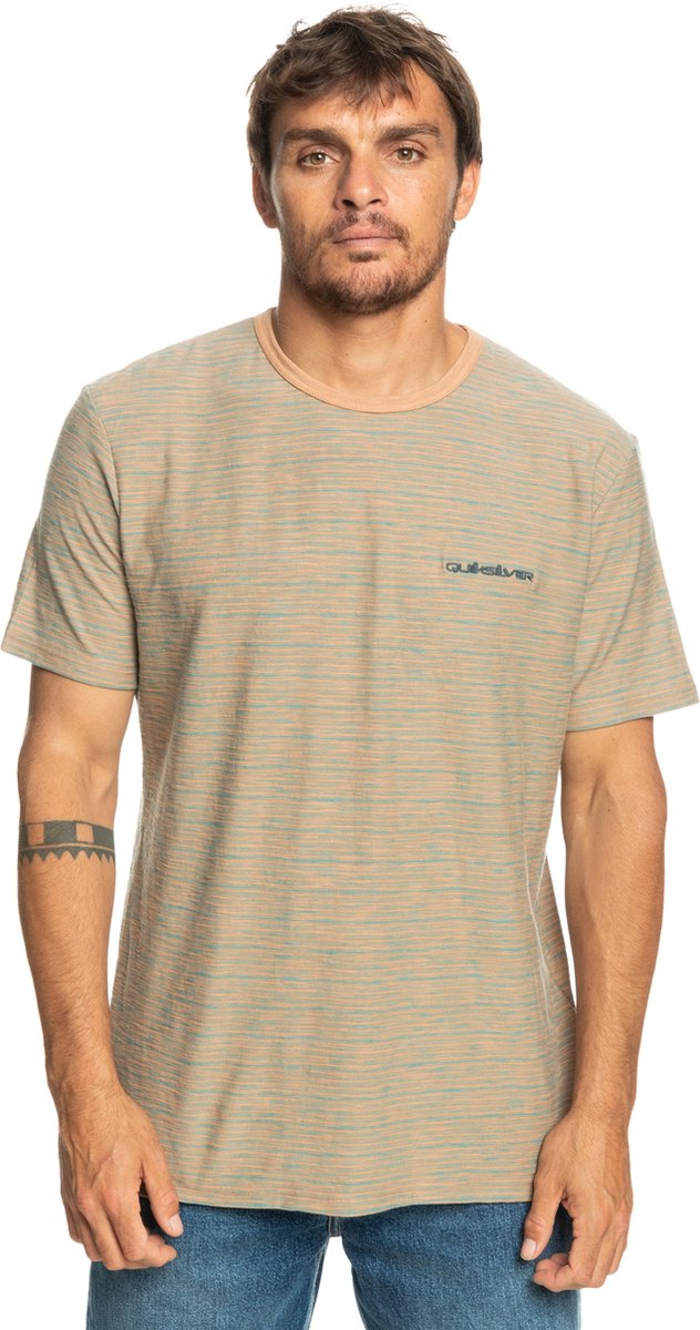Quiksilver Kentin Heren T-shirt Eqykt04277-snf3 Kleur Bruin