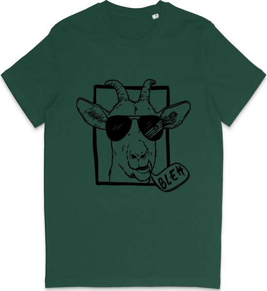 T Shirt Grappige Geit - Heren en Dames T Shirt - Groen - XL