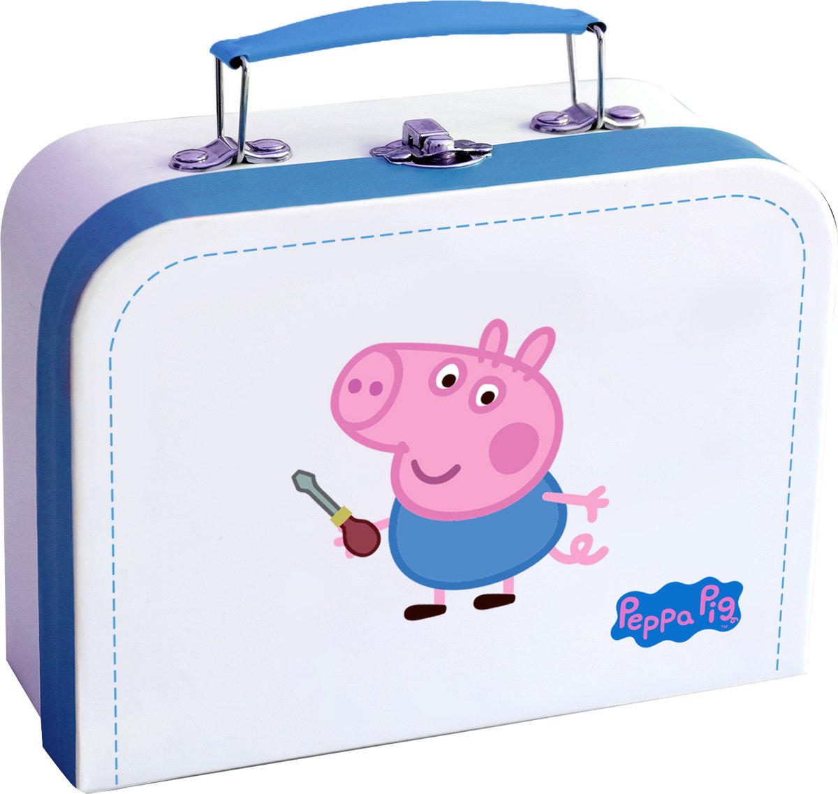 Peppa Pig Gereedschapsset - Barbo Toys - Houten Speelgoed Gereedschap - George Thema - Voor Kinderen vanaf 3 Jaar