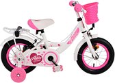 Vélo pour enfants Volare Ashley - Filles - 12 pouces - Wit - Deux freins à main